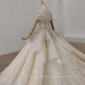 Jancemebr HTL1291 luxury off shoulder fashion beaded sequin princess wedding dresses